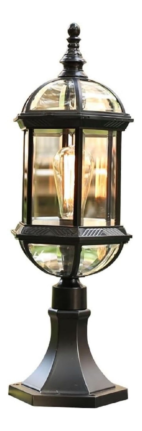 Corpo illuminante Generico Black European Column Lantern nero