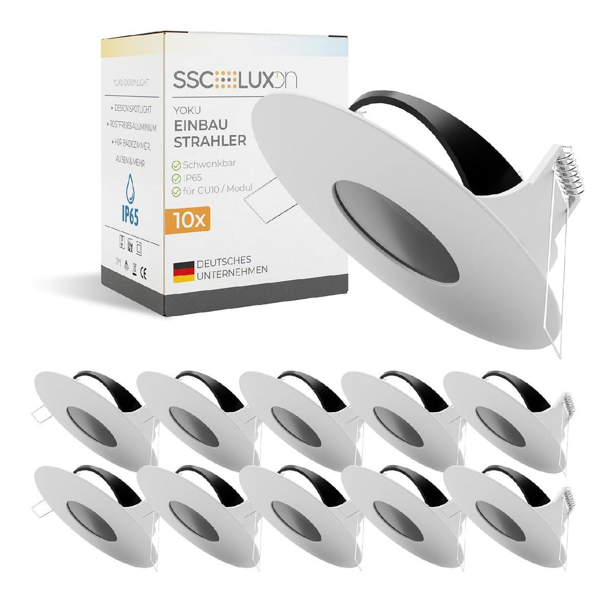 Spot luminoso dimmerabile orientabile bianco