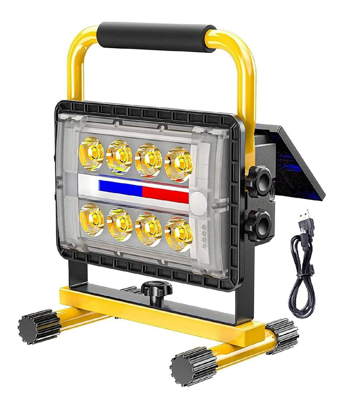Alimentazione solare faretto orientabile LED integrato oro
