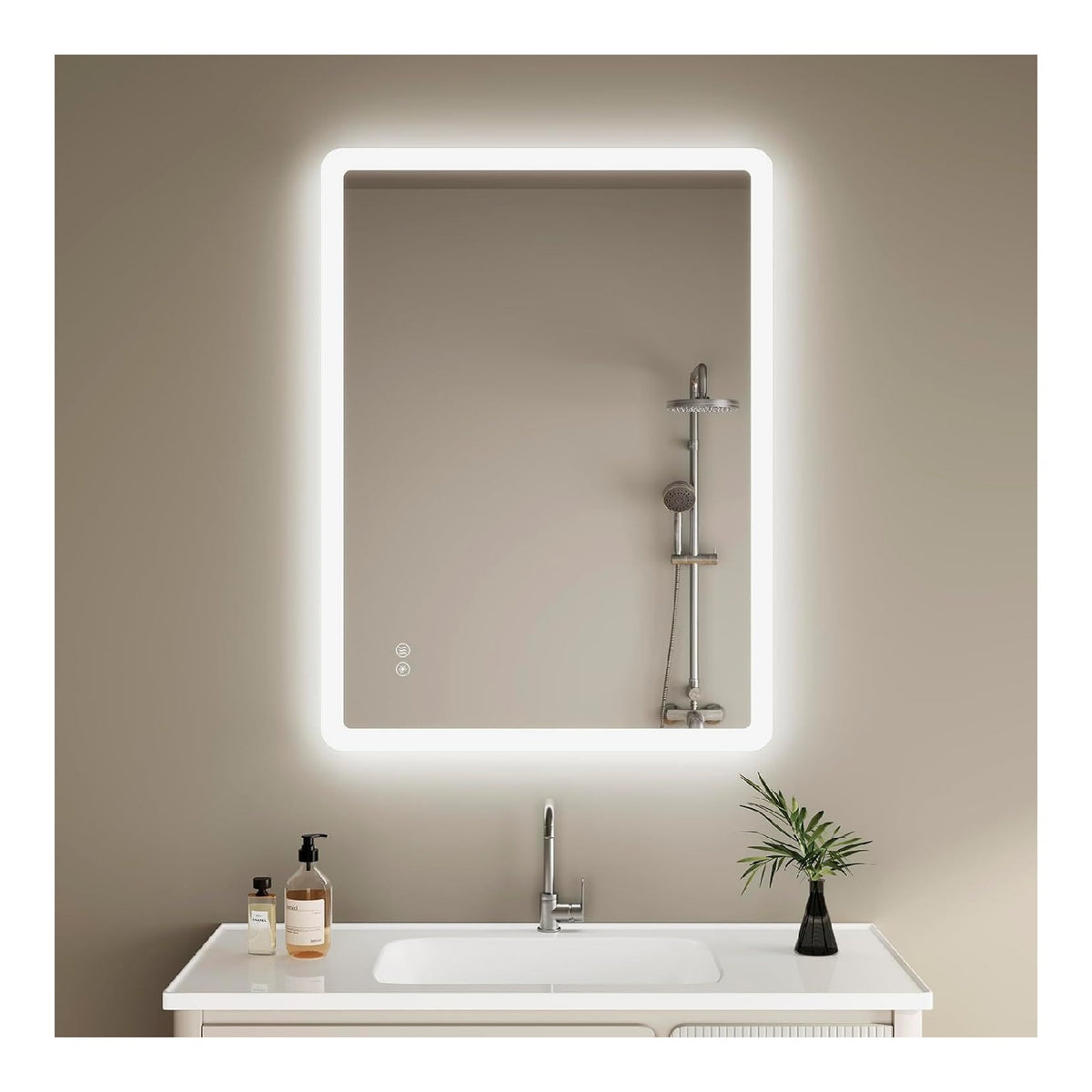 Lampada da parete IMPTS Specchio bagno illuminazione LED, nero