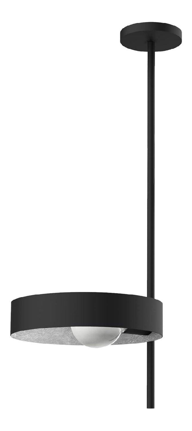 Plafoniera da soffitto 30 cm struttura in metallo nero