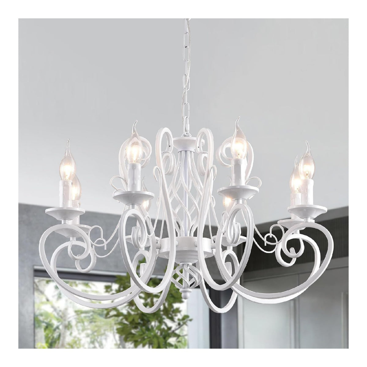 Lampadario da soffitto Ganeed Lampadario Rustico Luci Bianco bianco