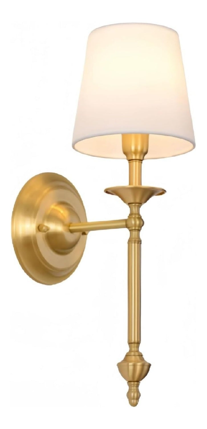 Applique da parete dimmerabile regolabile ottone finitura ottone