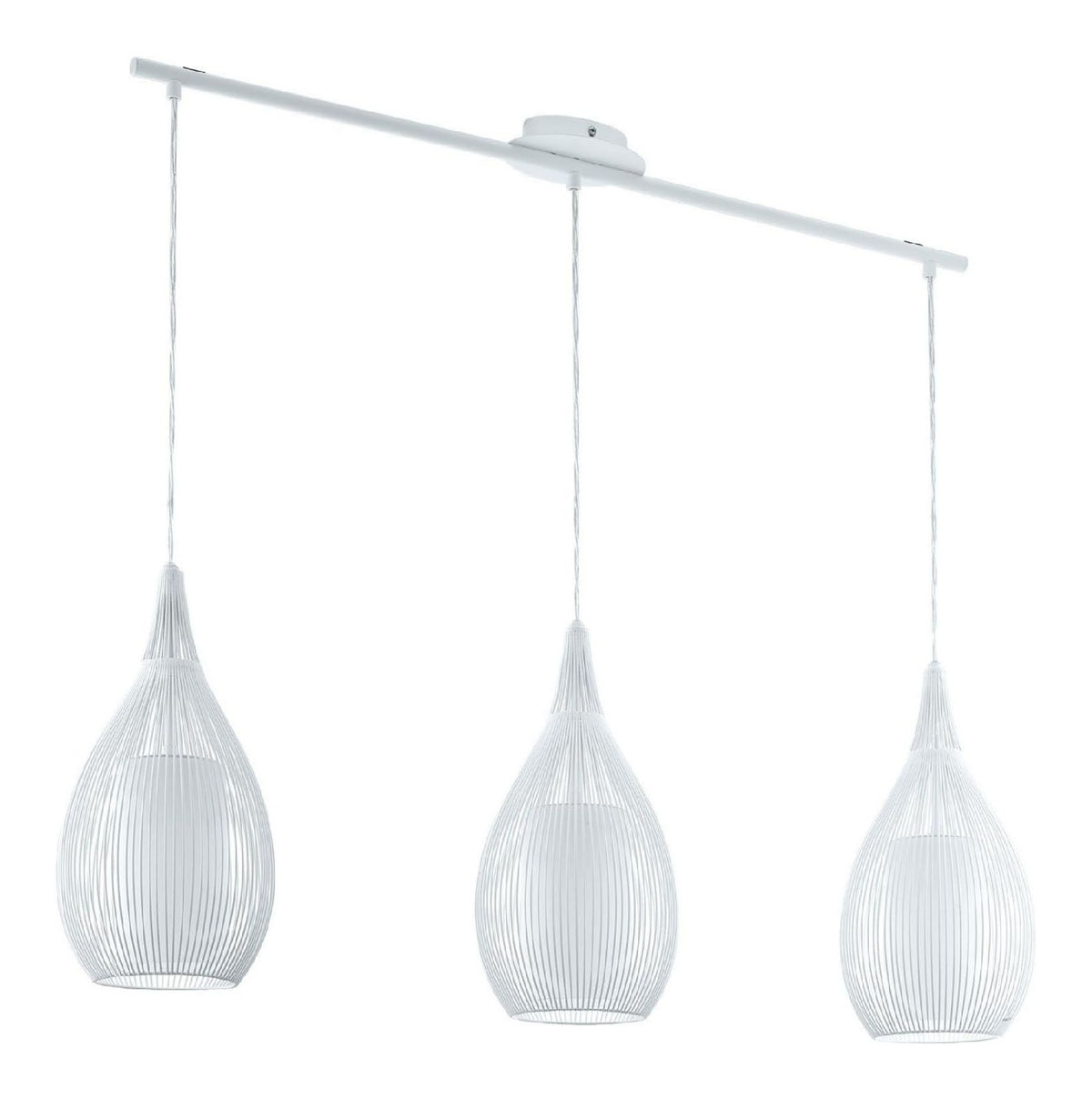 Illuminazione a sospensione regolabile stile moderno nero