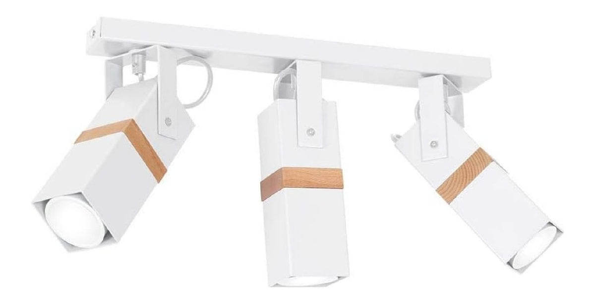 Plafoniera da soffitto 20 cm struttura in metallo bianco