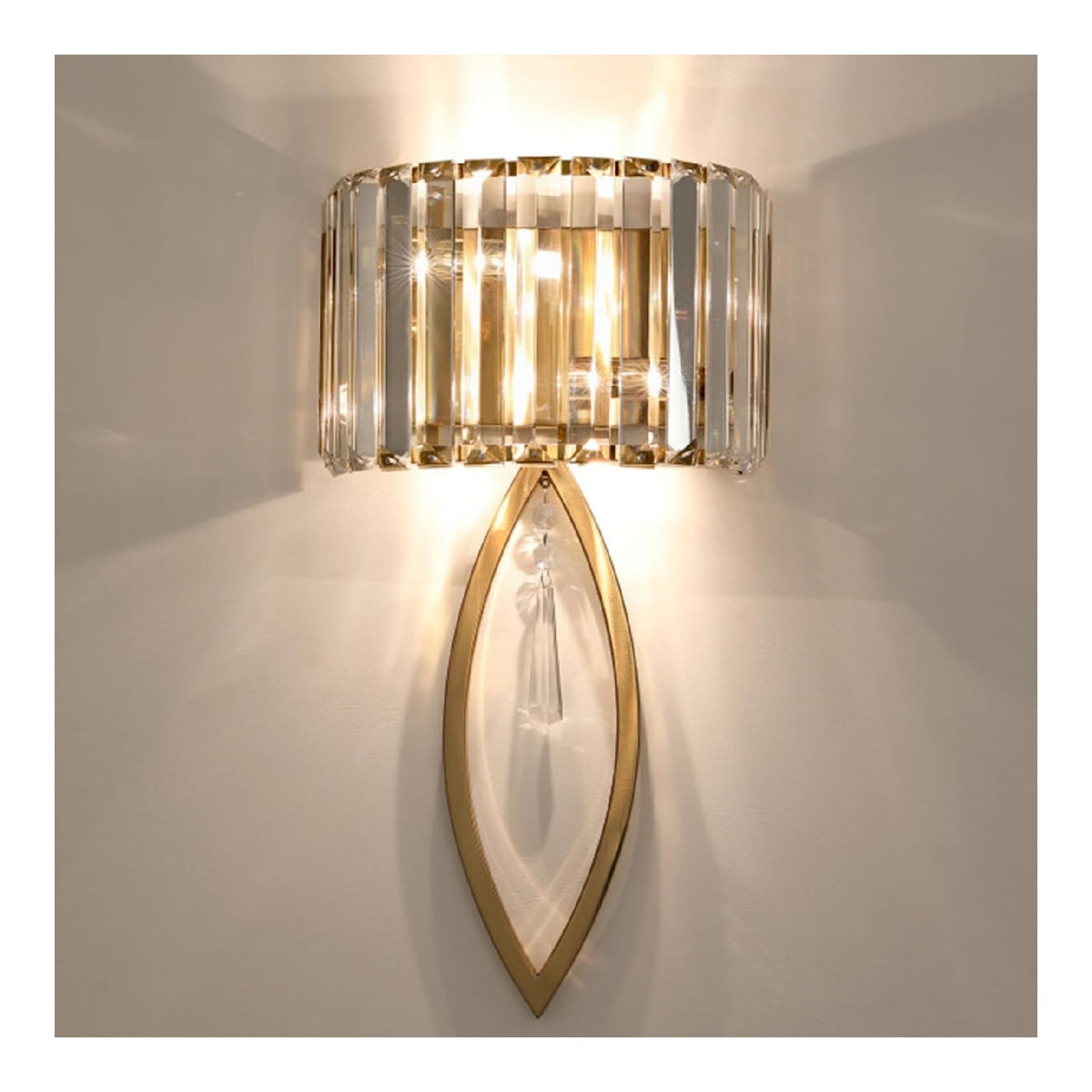 Applique da parete 41.9 cm dimmerabile ottone