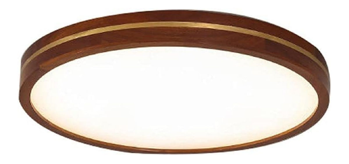 Paralume dimmerabile LED oro Plafoniera Incasso Rotonda Legno