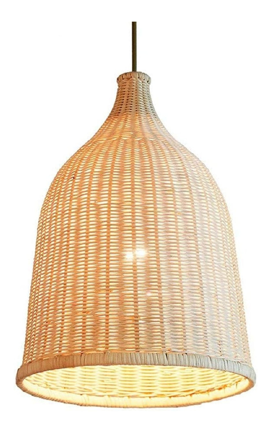 Lampadario a soffitto Lampada sospensione Lampadario bambu rattan