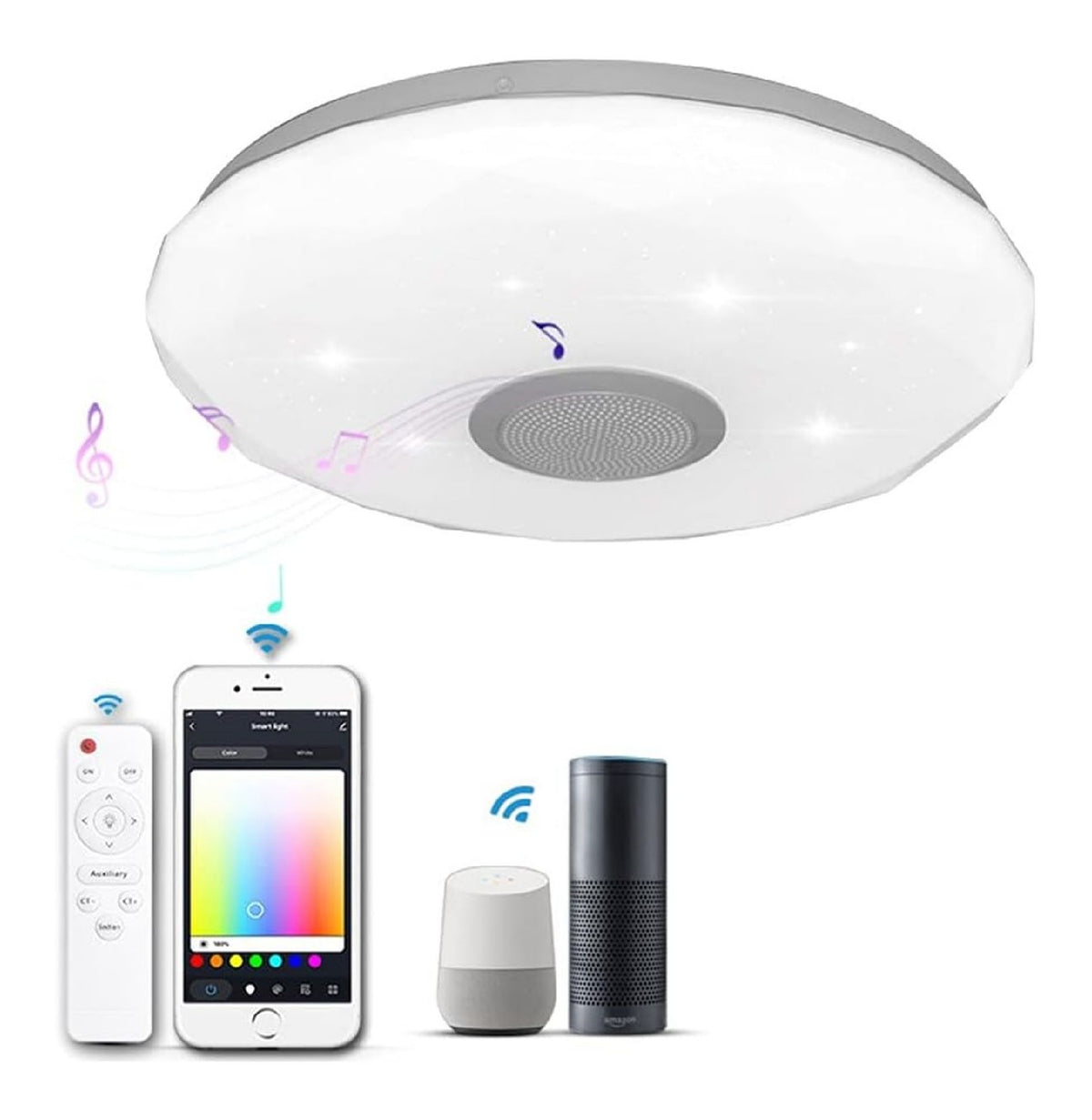 Plafoniera Plafoniere Incasso Altoparlante Bluetooth, Plafoniera