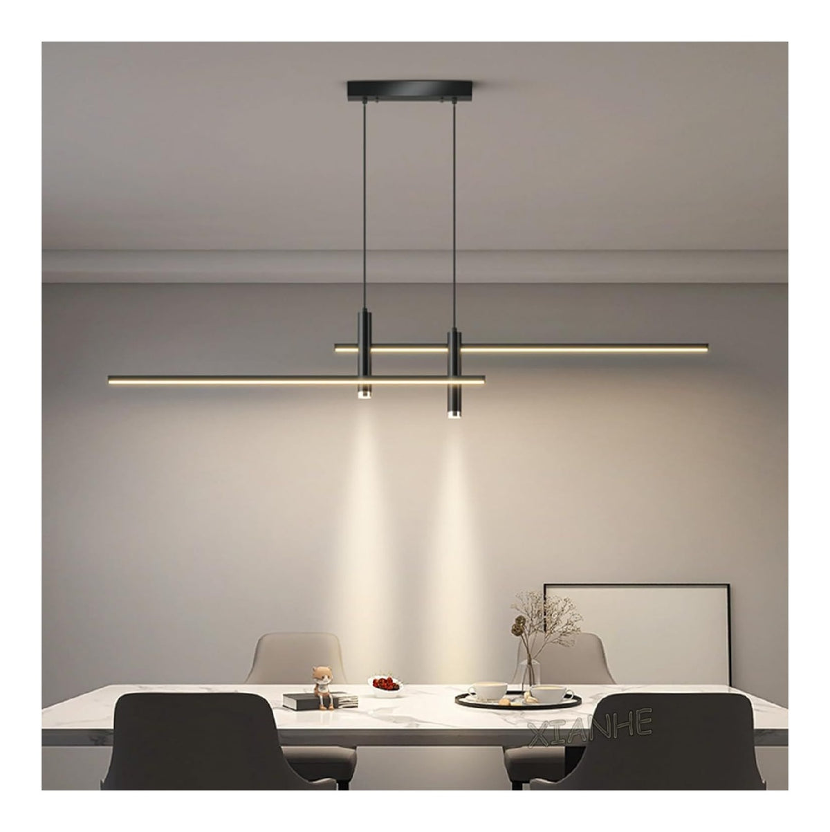 Lampadario a soffitto Lampadario Moderno Lineare Lampada Sospensione