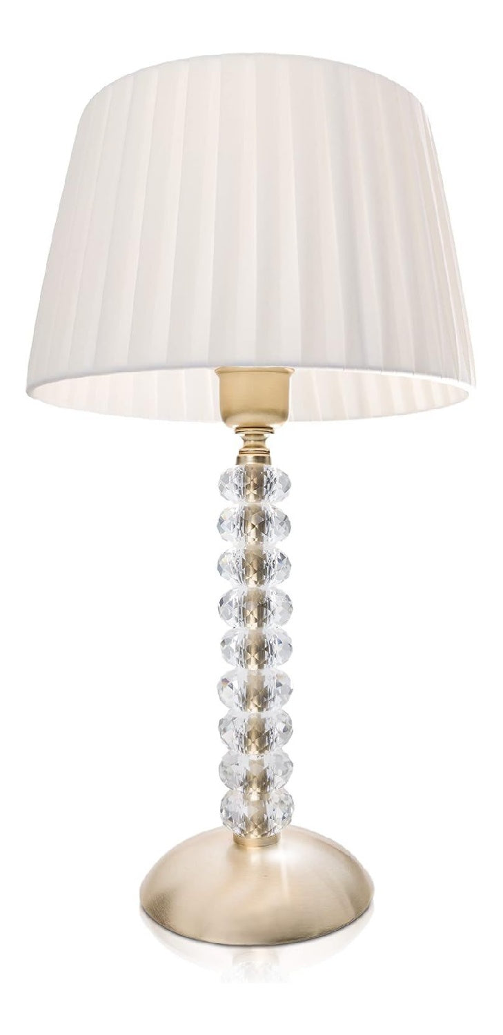 Lampada da tavolo 47 cm con cristalli oro
