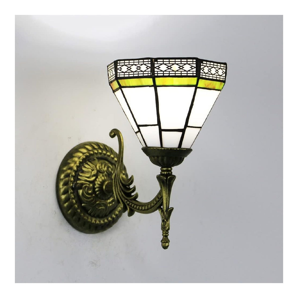 Lampadina con vetro LED nero lampada parete vintage Applique