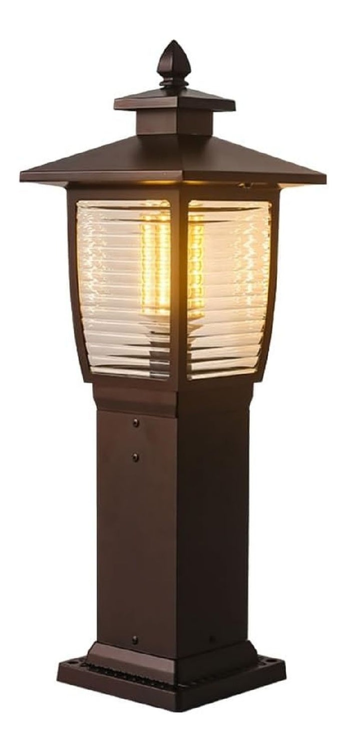 Lampadario decorativo con vetro in alluminio nero
