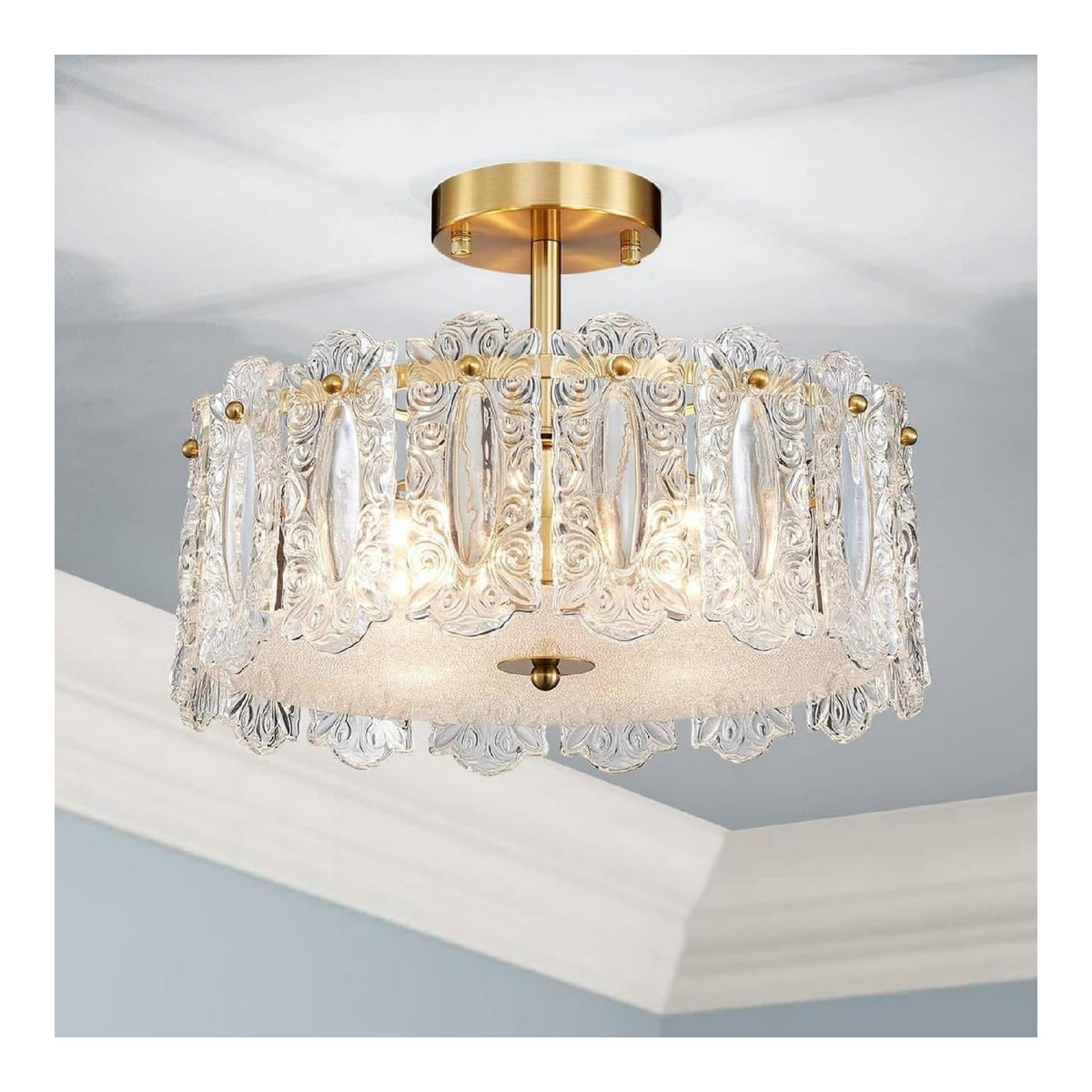 Plafoniera da soffitto 25.4 cm dimmerabile rame