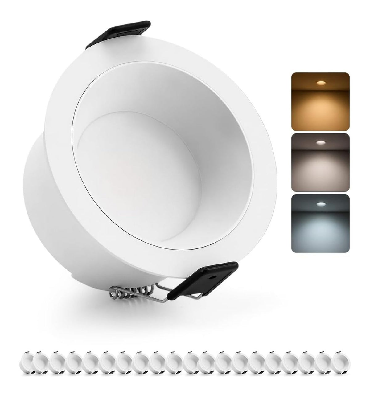 Faretti da soffitto regolabile in alluminio oro