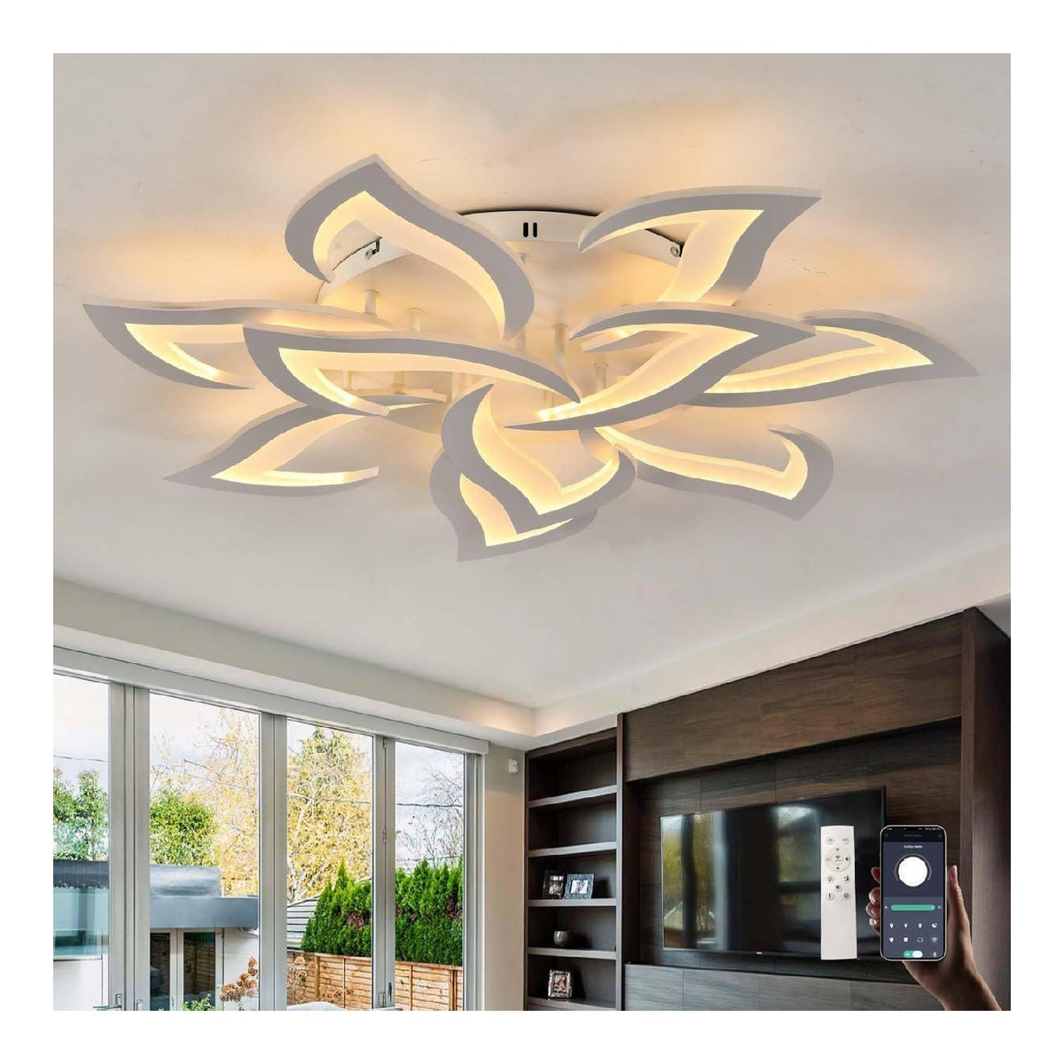 Plafoniera da soffitto 8 cm dimmerabile bianco