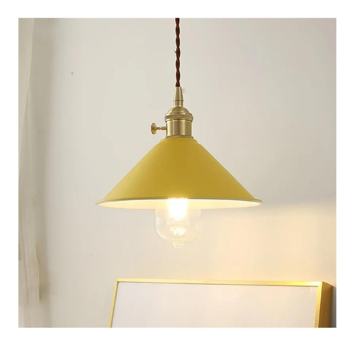 Lampada a sospensione con diffusore in vetro linea minimalista nero