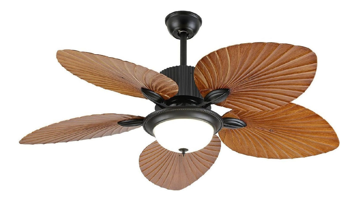 Dimmerabile ventilatore da soffitto con luce regolabile nero