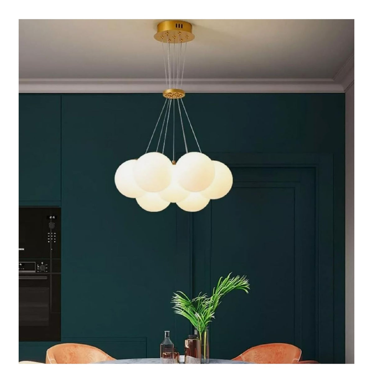 Lampada a sospensione 120 cm regolabile bronzo