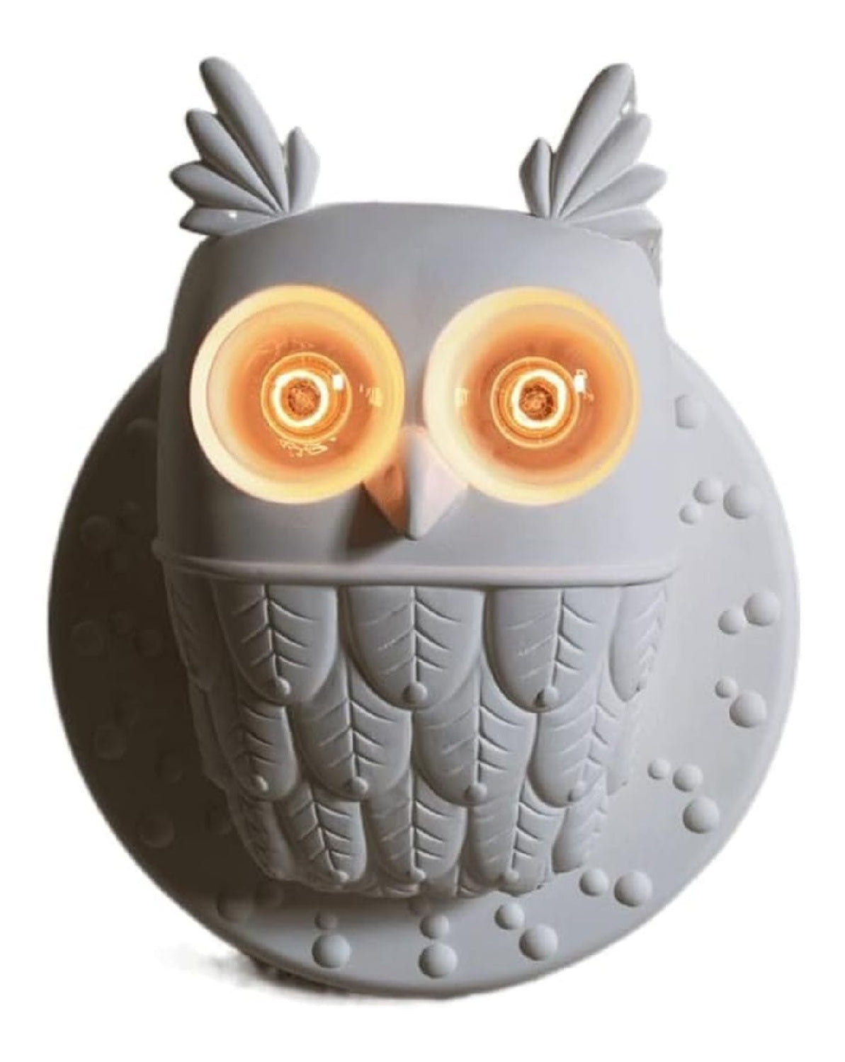 Applique da parete LED integrato nero Lampade parete resina gufo