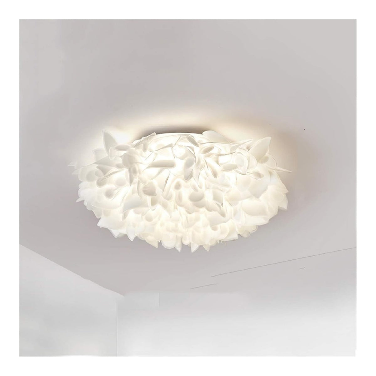 Lampada a soffitto con vetro stile vintage oro