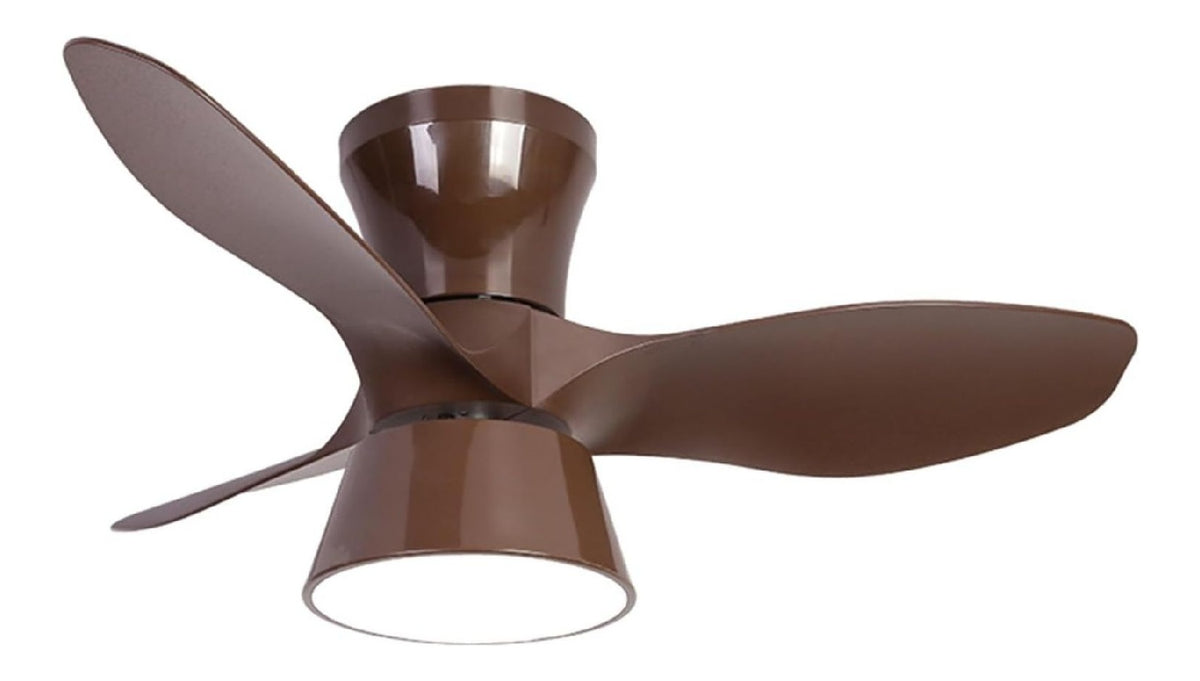 Ventilatore da soffitto con luce Ventilatore Soffitto Basso Profilo nero
