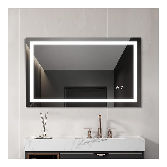Lampada da parete Specchio parete bagno illuminato alto rame