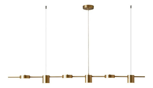 Illuminazione sospesa lanterna, Lampada sospensione striscia nordica ottone