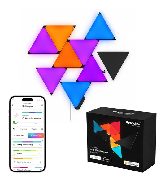 avviamento Nanoleaf Shapes Ultra Black LED integrato nero