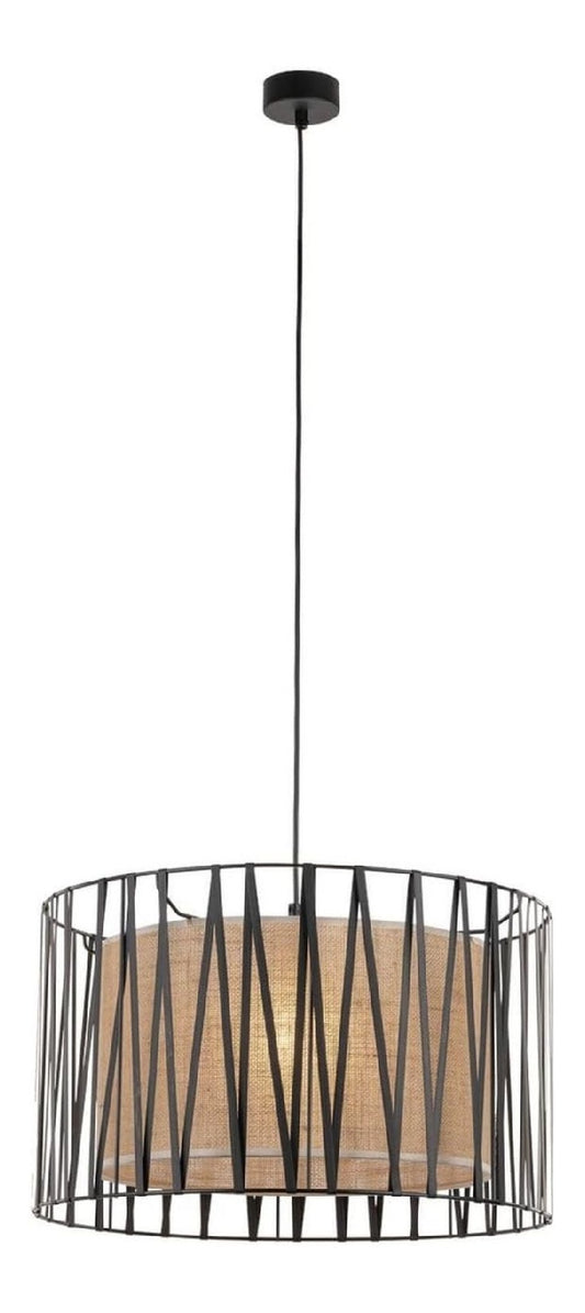 Lampadario decorativo LED integrato 50 cm nero