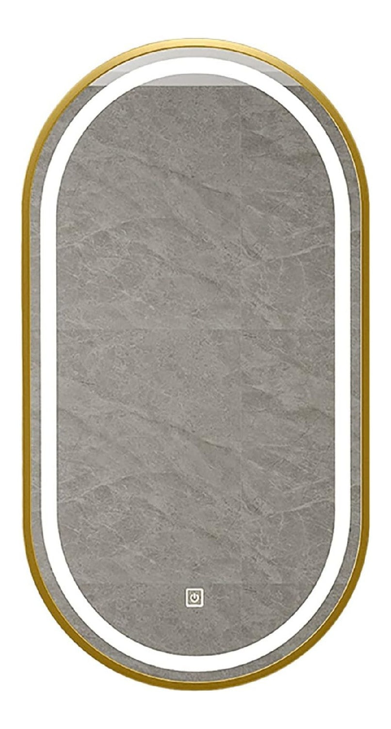 Applique da parete Specchio illuminato bagno illuminato sensore nero