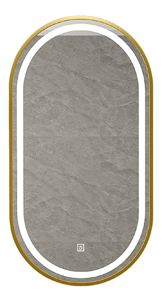 Applique da parete Specchio illuminato bagno illuminato sensore nero