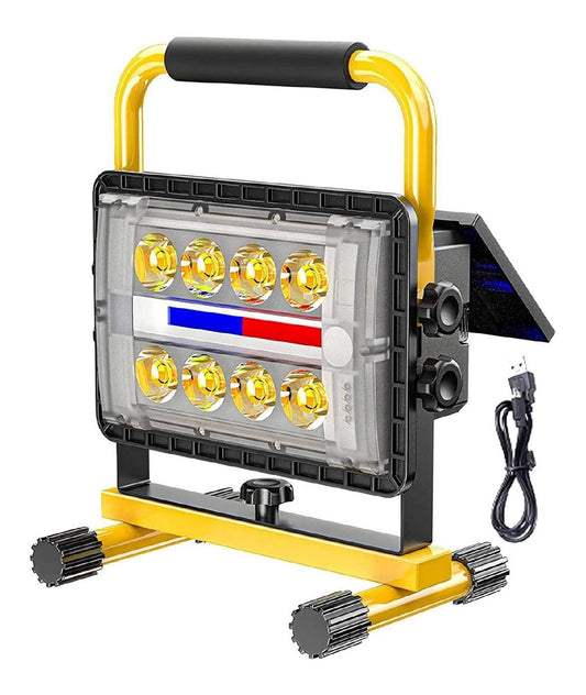 Alimentazione solare faretto orientabile LED integrato oro