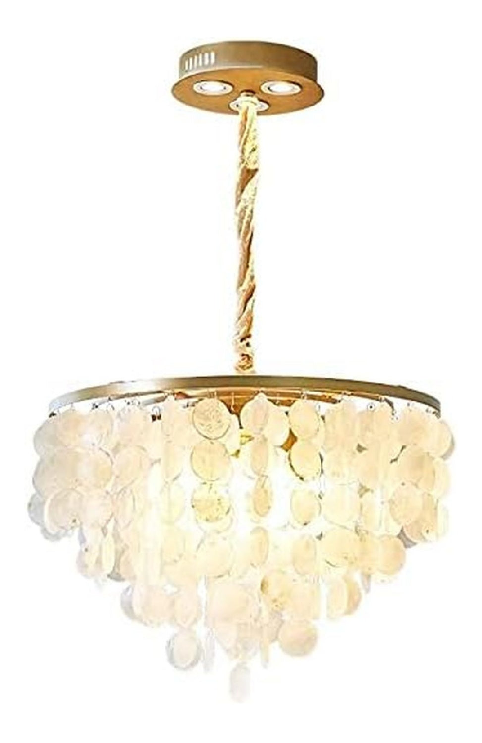 Lampadario decorativo regolabile LED integrato bianco