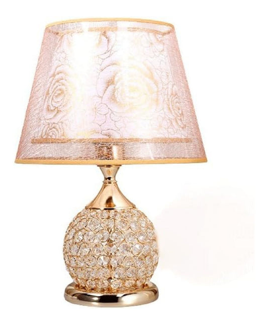 Lampada da scrivania con cristalli LED integrato oro