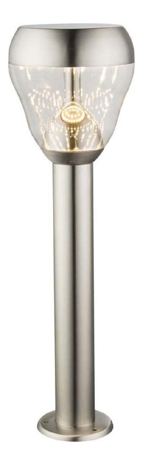 Lampada da terra con vetro LED integrato trasparente