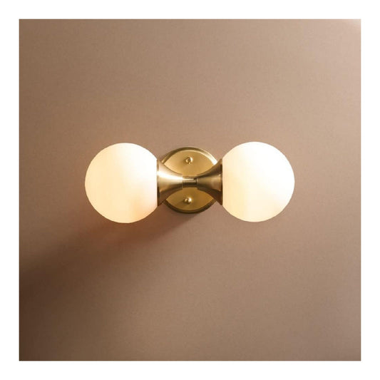 Lampada da parete Jadssox Globo Vetro Vanity Light ottone