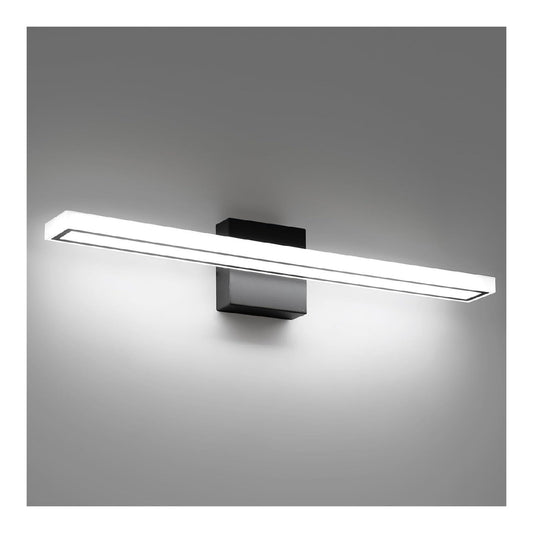 Nero Bagno Vanity Light Moderno struttura in metallo linea minimalista nero