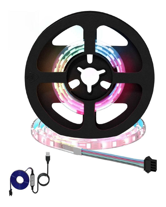 Striscia LED 350 cm regolabile nero