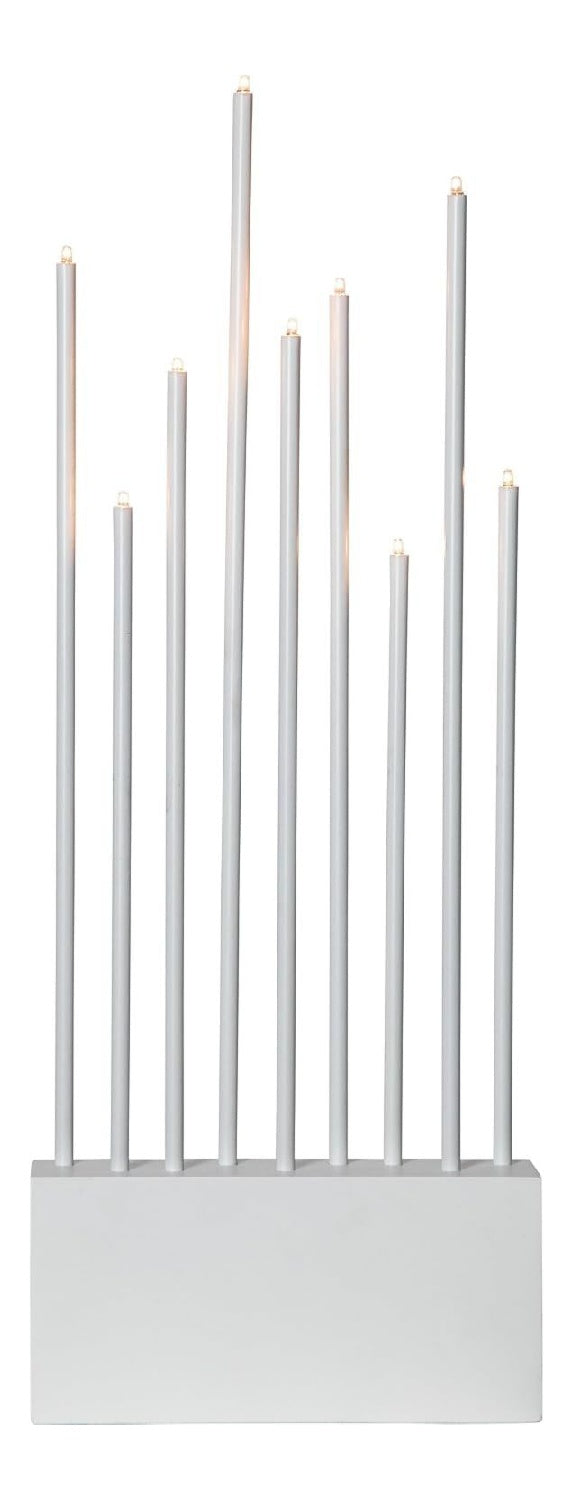 Illuminazione per interni portacandele Buzz, lampada decorativa natalizia, bianco