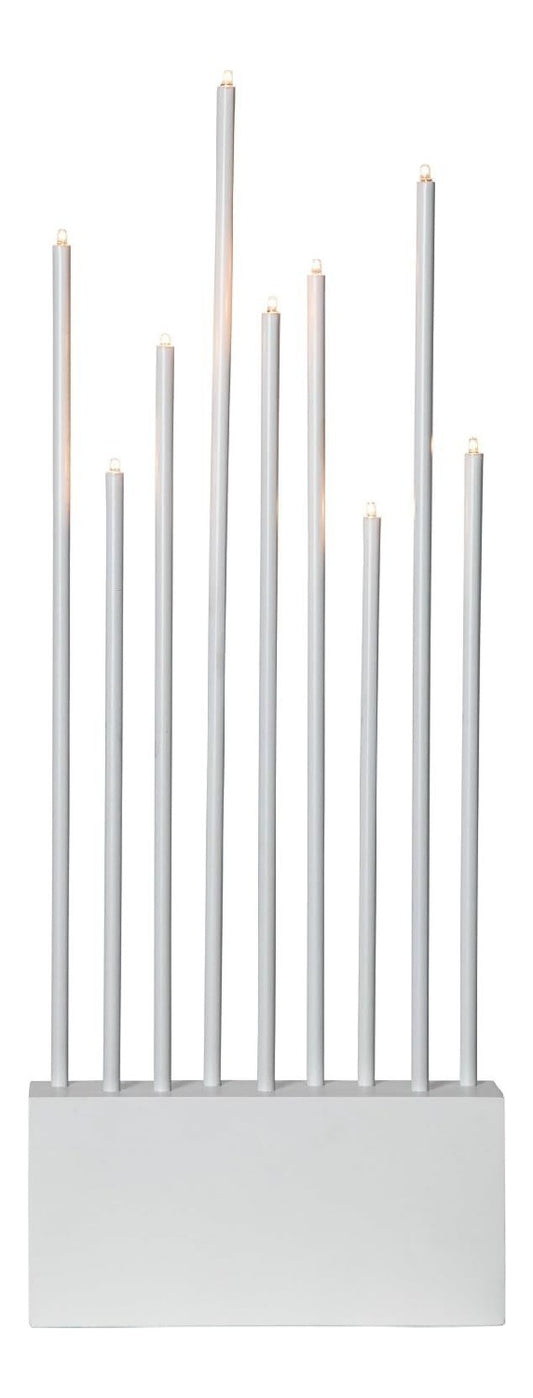 Illuminazione per interni portacandele Buzz, lampada decorativa natalizia, bianco