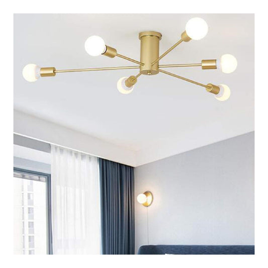 Plafoniera da soffitto 18 cm stile vintage nero