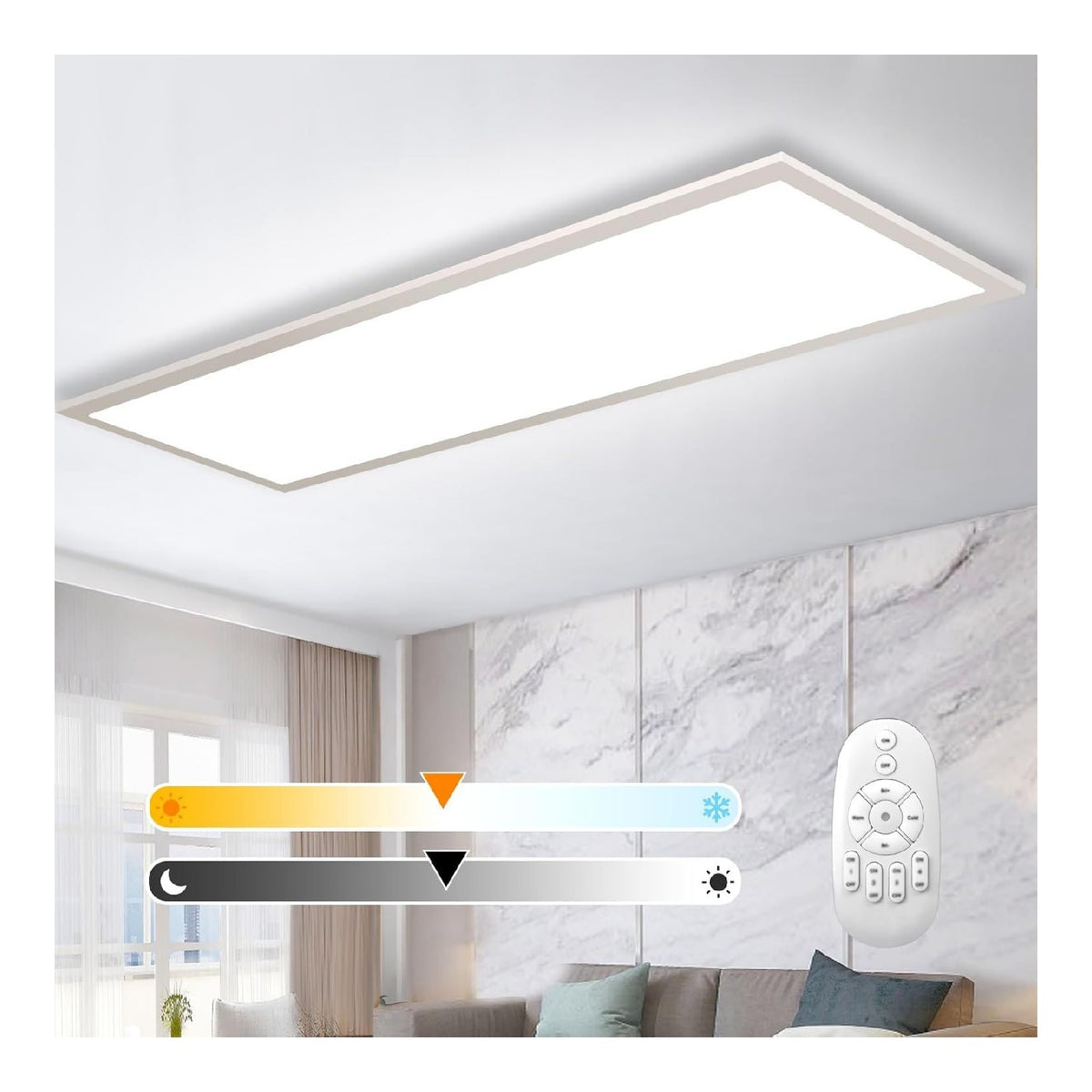 Plafoniera Lampada Soffitto Dimmerabile Pannello Luminoso