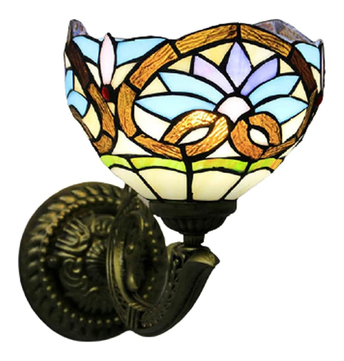Lampada da parete Lampada parete stile Tiffany Lampada nero