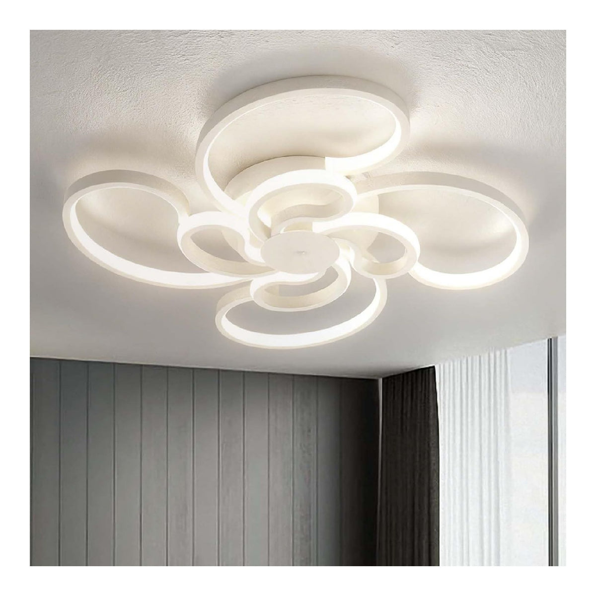 Plafoniera da soffitto dimmerabile regolabile bianco in alluminio