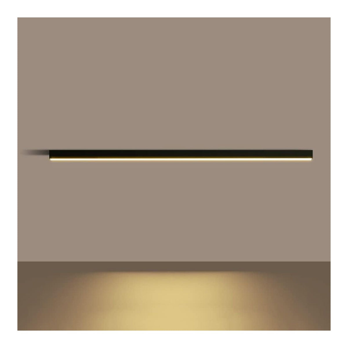 Plafoniera da soffitto 1465 cm in alluminio nero