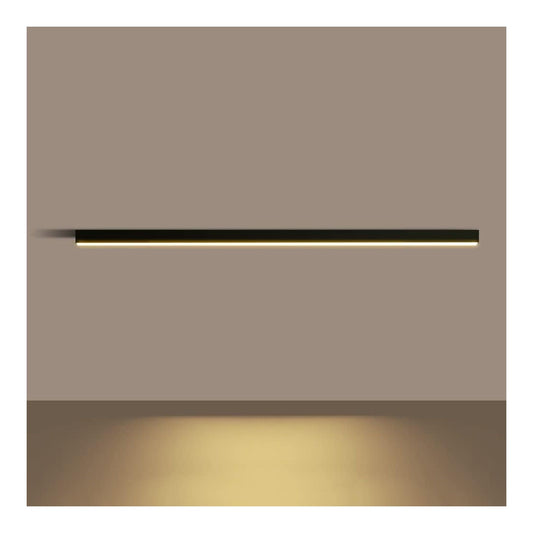 Plafoniera da soffitto 1465 cm in alluminio nero