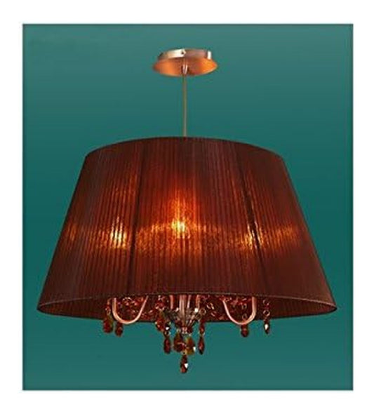 Ciondolo zinco cromato LED integrato nero