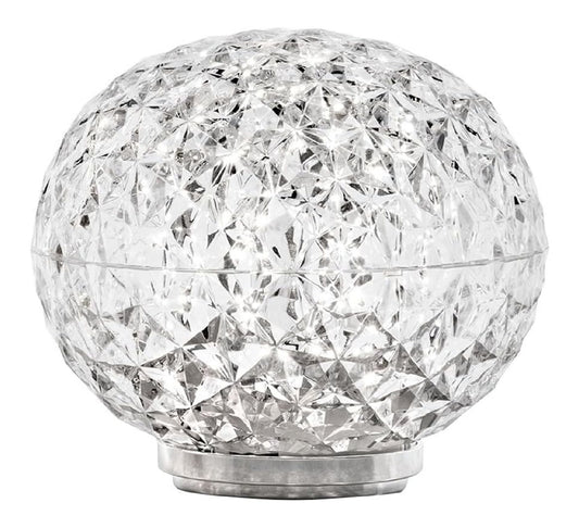 Lampada da tavolo dimmerabile con cristalli trasparente