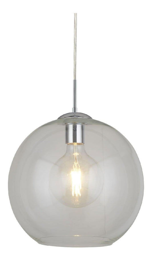 Lampada a sospensione 30 cm regolabile cromo